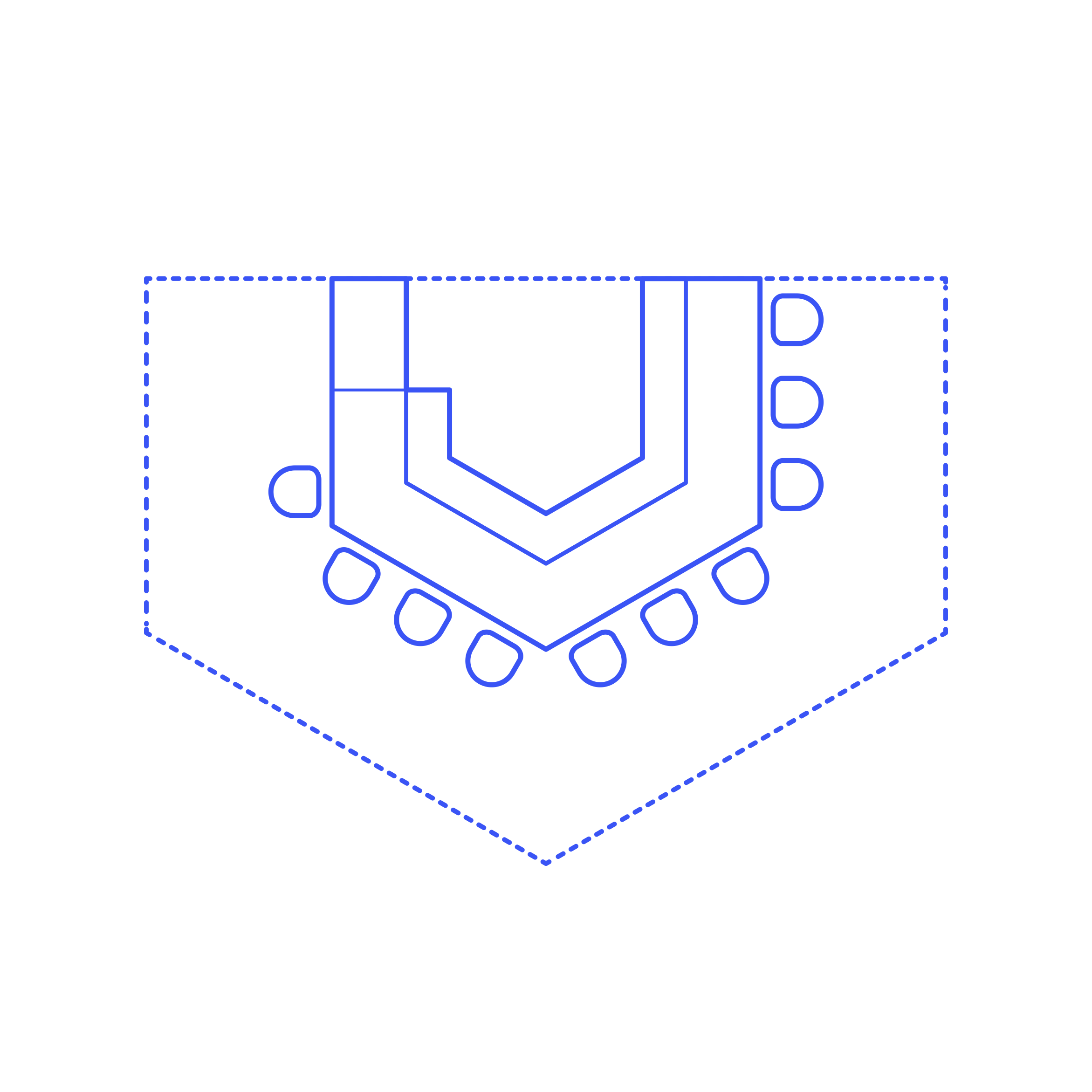Layouts Bars Hexagon Partial Flat Line Svg Vector Free Vectors